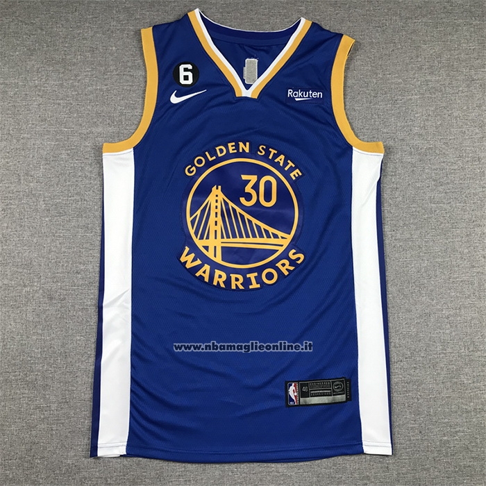 Maglia Golden State Warriors Stephen Curry #30 Icon 2022-23 Blu